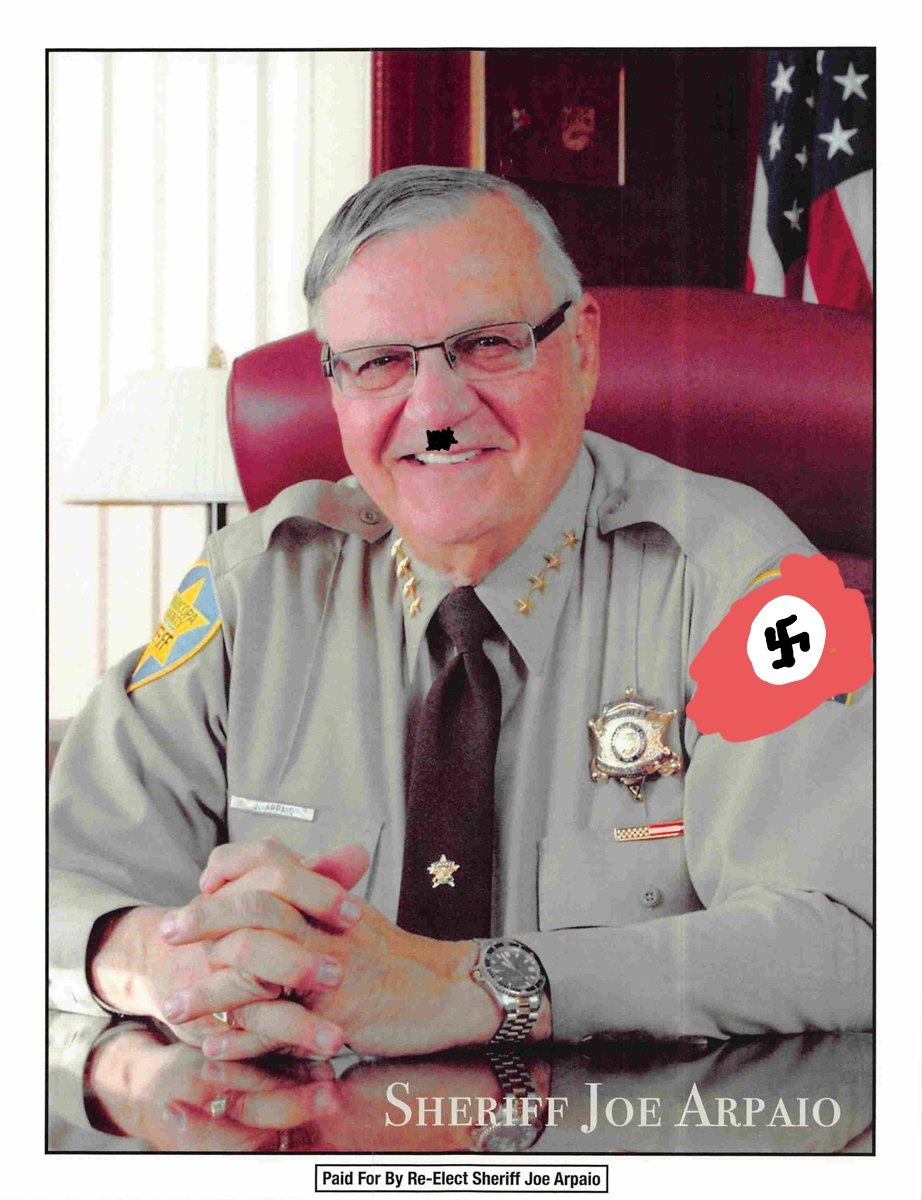 BosleyConnor's tweet photo. @RealSheriffJoe Made it more realistic for you, hope you like it https://t.co/kYrK9c587E
