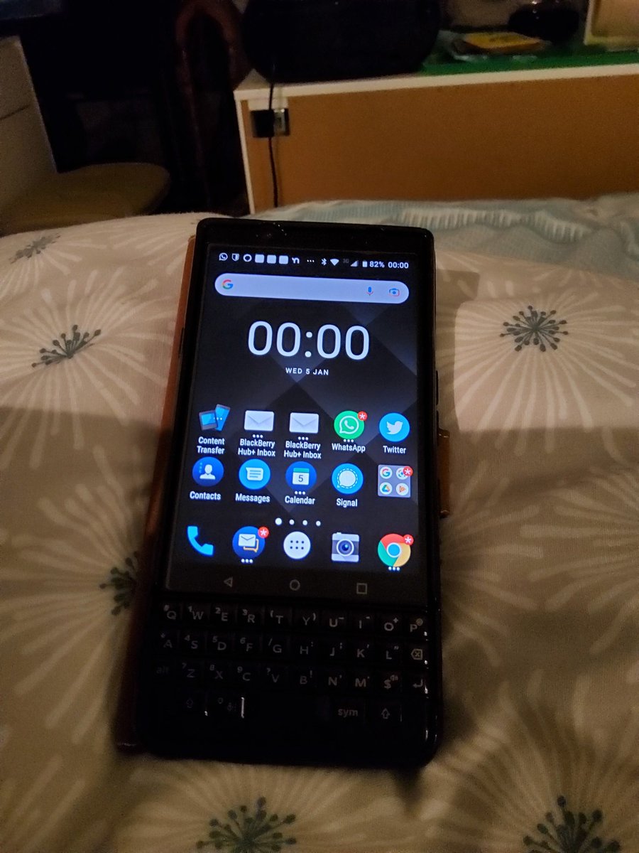 penn48's tweet photo. Not so fast. MY #BlackBerryKeyOne is very much alive and kicking, none the worse for being in Android form! AND it still comes with its iconic actual keypad. And all the things I love about a #BlackBerry phone. #BlackBerryForever https://t.co/DMAb8FBR1w