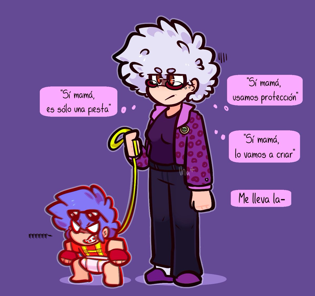 En mis hcs la abuela tuvo que cuidar a Timba desde que era un bebé x'D
#CoMPaS 💙 <a href="/Timba_Vk/">Timba Vk #CoMPaS</a> 
andodebatiendosisuspadresfallecieronolodejaronporirresponsables-