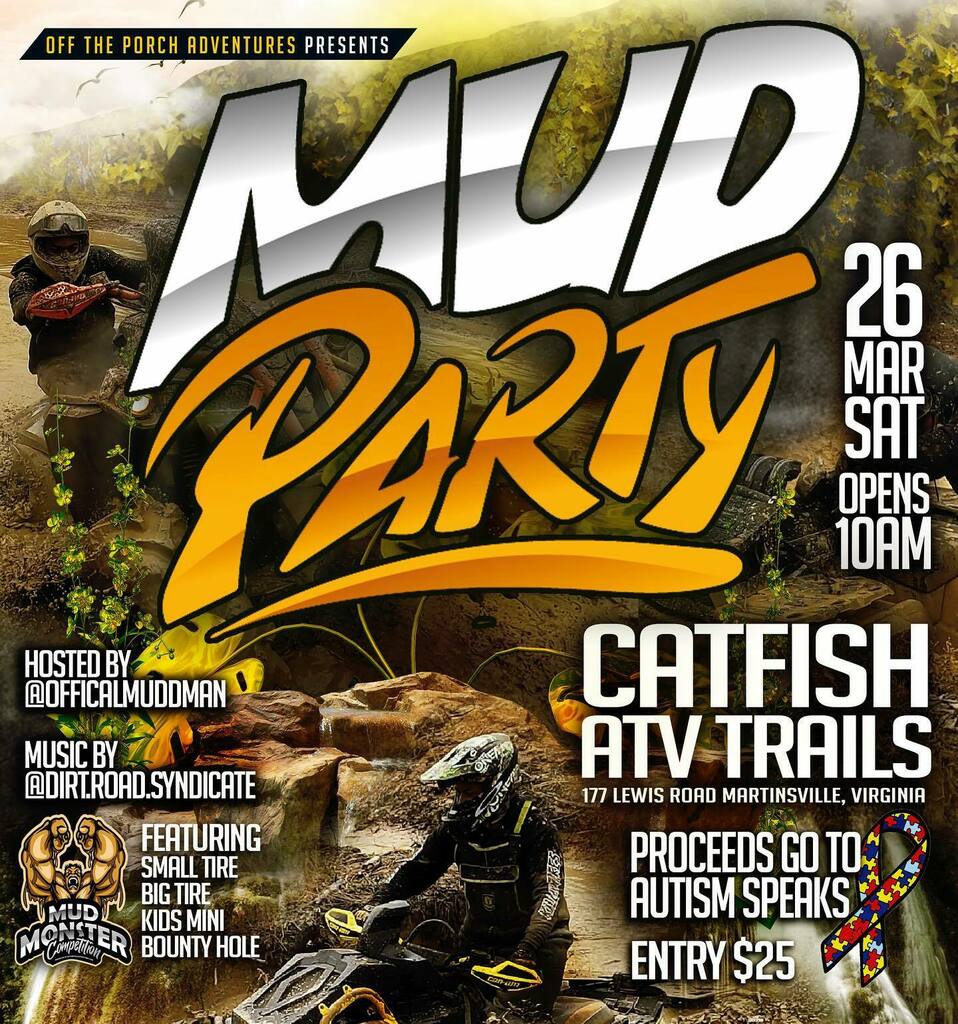 OTPadventures's tweet photo. It’s going down March 26st at Catfish Pond and ATV trails!!! Mark your calendars… go over to Facebook and check out the event page more details to come!!

#mud #muddy #canam  #offtheporchadventures
#atv #atvlife #atvriding #motorsports #bikelife #otp… https://t.co/3wlwCaS7x0 https://t.co/fUyLEuYIRu