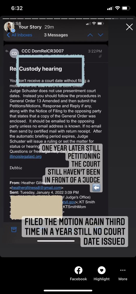 senzanume's tweet photo. Petitions filed over two years several emails back and fourth and three in person motions filed since 12/2020 still have not been provided a court date! #hg789 #hg8 #1heathergee #howisthislegal https://t.co/0OTZqB0JhE