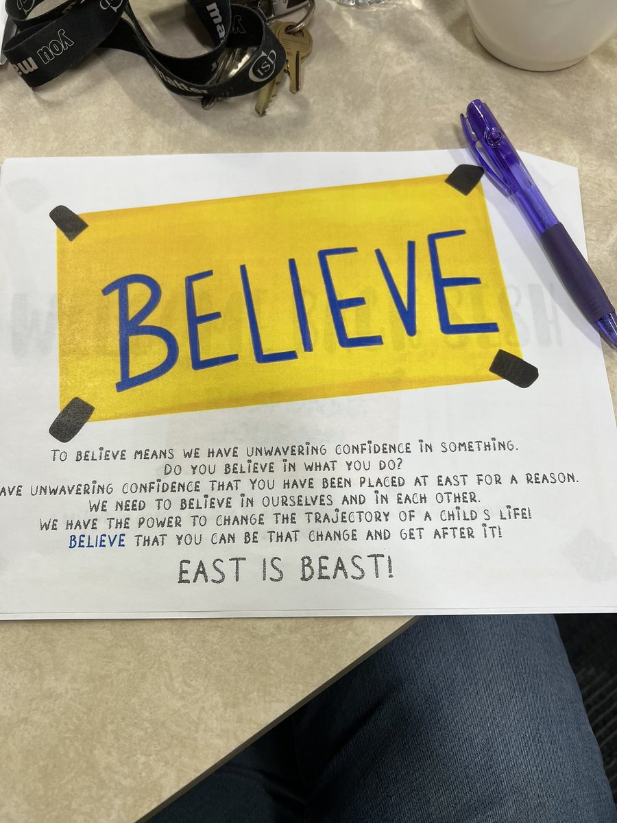Absolute best way to start off Second Semester! ❤️🖤🤍Thank you <a href="/LauraMelsonJr/">Laura Melson</a> for an amazing morning!! You’re the Best!! <a href="/coppelleast/">Coppell Middle School East</a> #eastunity Believe!