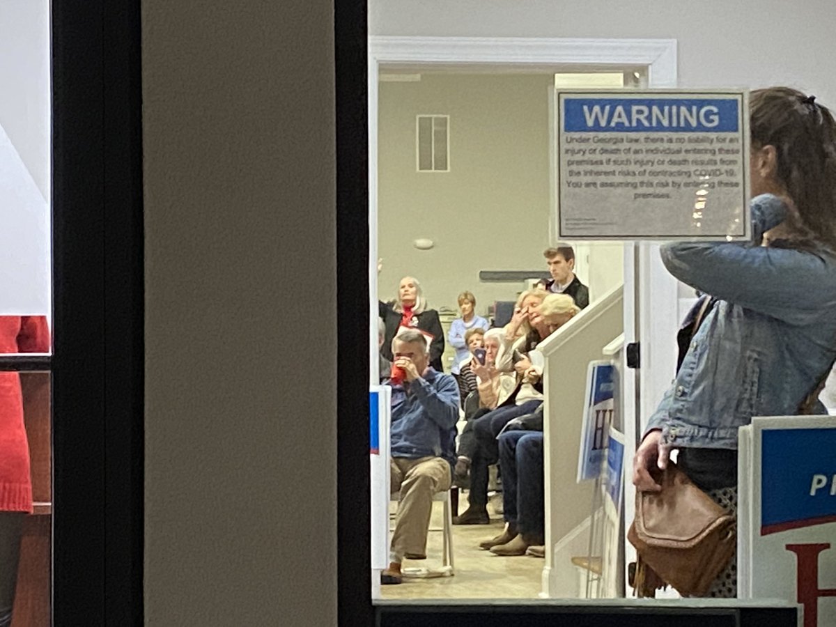 .@CongressmanHice, GA Secretary of State candidate, is also at the event <a href="/13wmaznews/">13WMAZ News</a> was kicked out of. #gapol