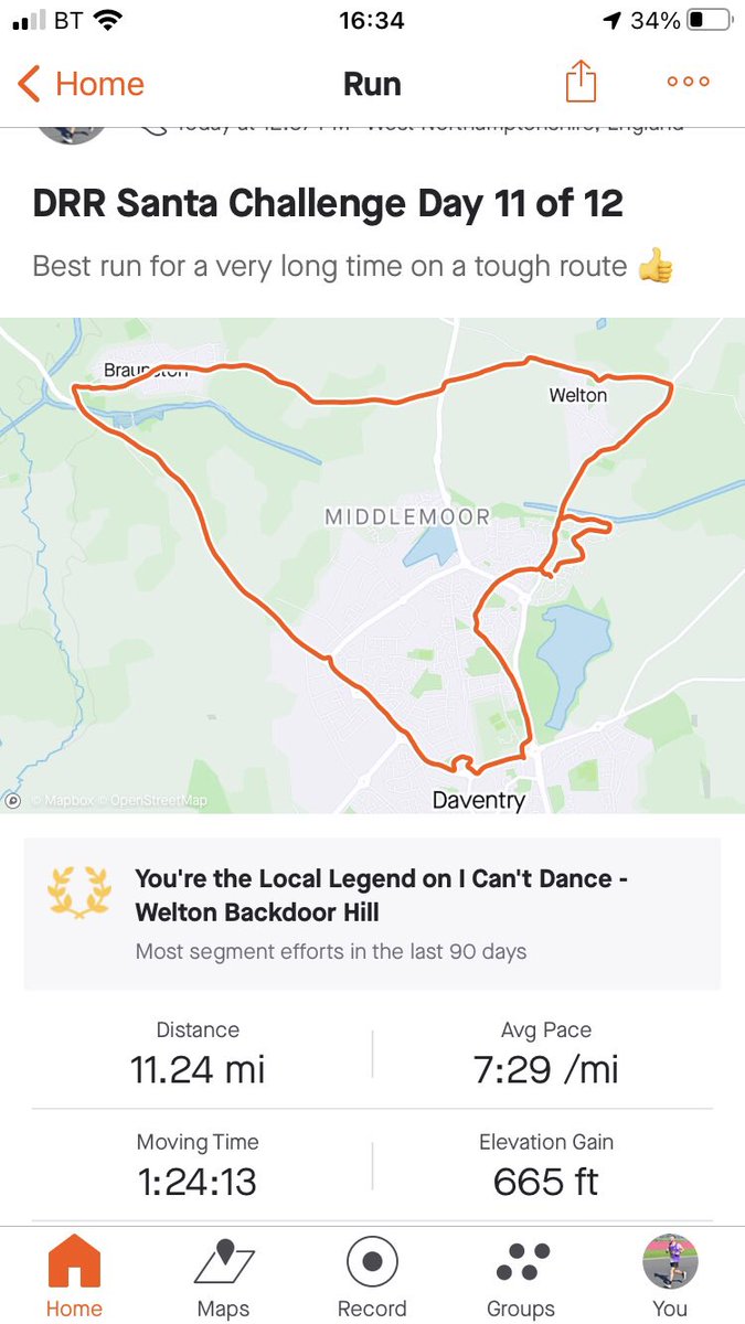 RunningmanCDK's tweet photo. Felt I had my best run for a very long time today and was one of those runs that just felt good for no real reason. Hope to continue to improve in 2022 despite age not being on my side! #runningmancdk #over40s #running #ukrunchat https://t.co/zv0EDdld11