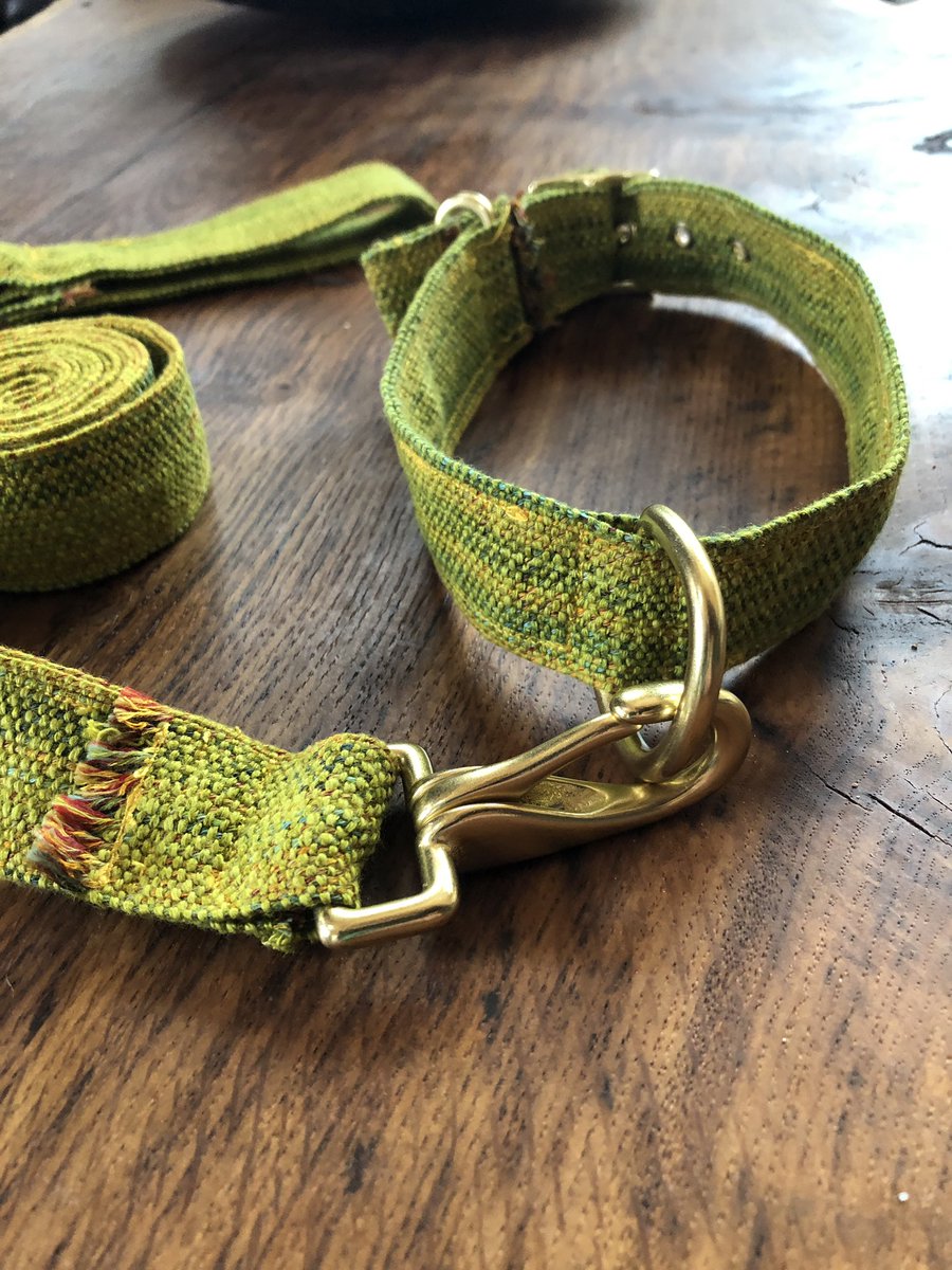 I’m finally ready to start selling/taking commissions for handwoven bondage gear. Commissions would be custom - I’d work with you to choose colors, made to measure.
I weave the fabric by hand on an 80-year-old floor loom &amp; assemble into harnesses, collars, etc.