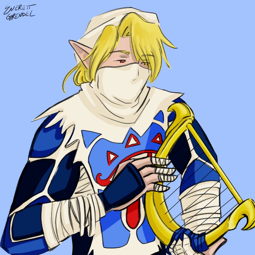 everett_grendel's tweet photo. "Time passes, people move...Like a river's flow, it never ends." #ocarinaoftime #ootsheik #LegendOfZelda https://t.co/Z4rBrKgeEL