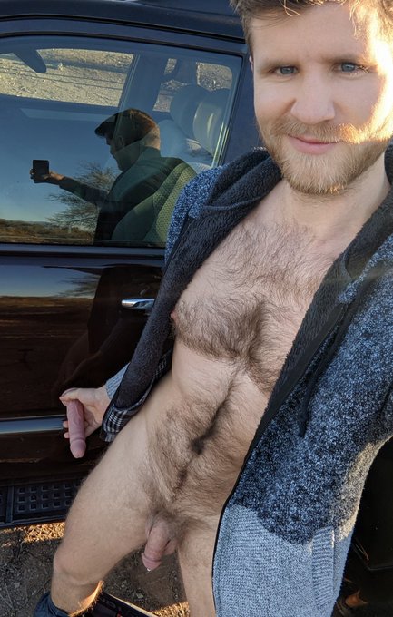 Had to get some fresh air after work ? ? #gays #gaycock #gayhairy #gayotter #gayoutdoors #gayexhib #teamexhib