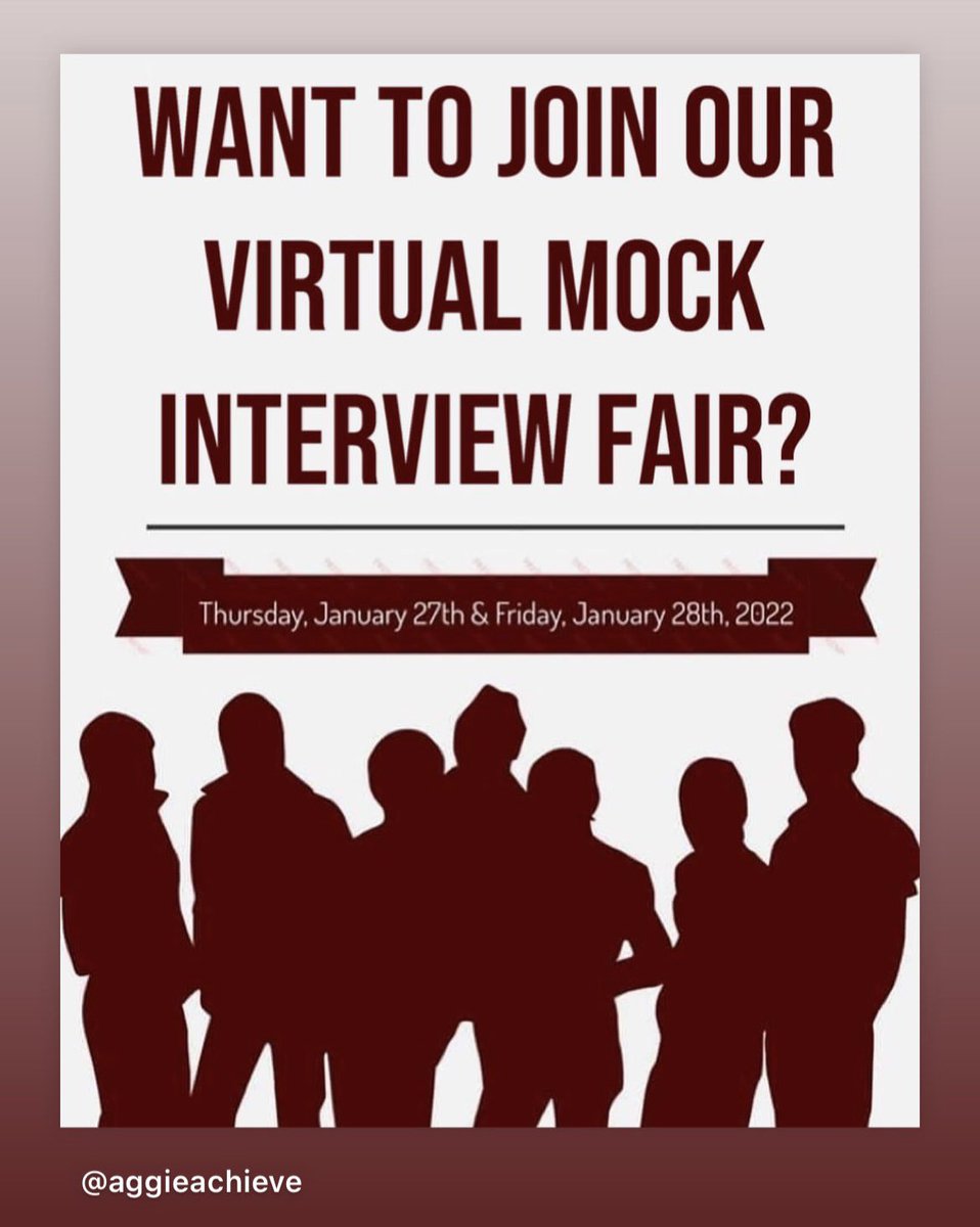 We are looking for people to help us with our mock interview fair! We would love to have you join us!