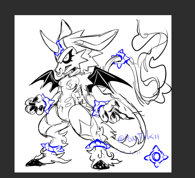 u guys r so damn helpful omg 
the rings on her legs might be a bit much but im so much happier with this design 