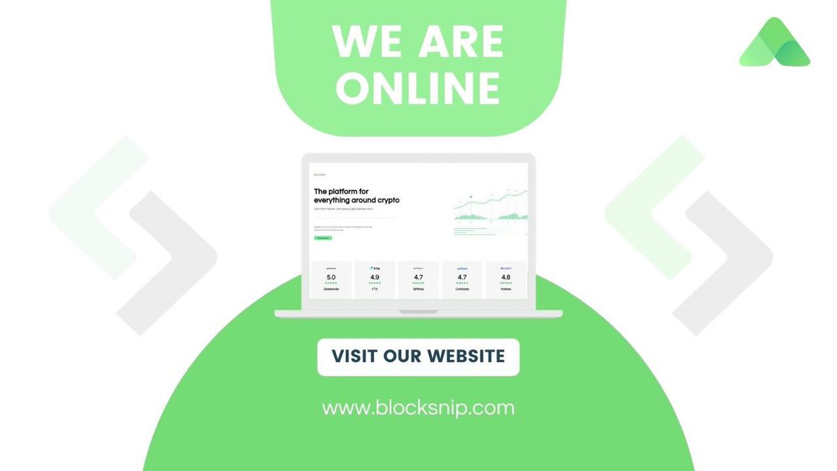 blocksnip's tweet photo. Welcome to our Twitter! We are now online!🚀 Check out our website and let us know what you think. #Bitcoin #crypto 🎉

👉 https://t.co/YUpwFzIsG4 https://t.co/TYCLKMNsP6