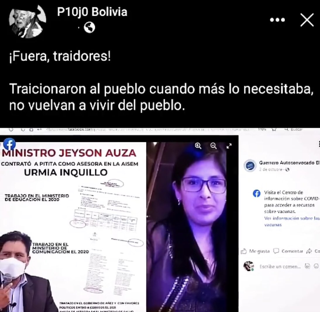 arbork's tweet photo. A ver ministro de @SaludDeportesBo, hasta cuándo se seguirá tolerando #Pititos infiltrados en las instituciones.
Queremos ver fuera a #UrmiaInquillo de su ministerio.
#UnidosVenceremosSiempre https://t.co/m0B1viHZsz