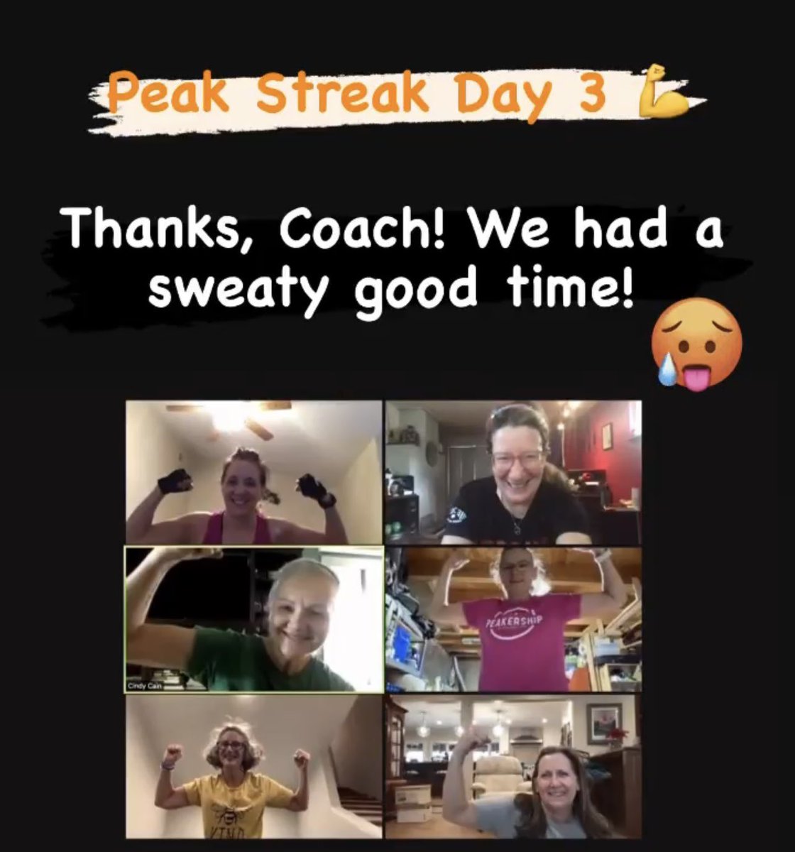 Well that was fun! Thinking we will be sore tomorrow! 🍑💪😂 <a href="/CoachValbo/">John Valbonesi</a> <a href="/SamHeughan/">Sam Heughan</a> <a href="/MyPeakChallenge/">My Peak Challenge</a>