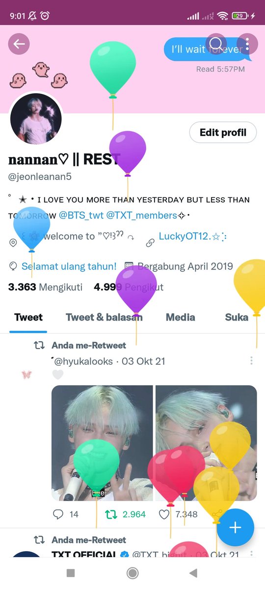 jeonleanan5's tweet photo. Happy bday 19 y.o ❤

Dah Lama bgt ga aktif twt https://t.co/YcqJx7tH86