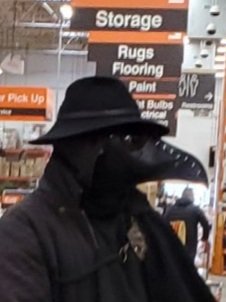 bellingham_in's tweet photo. Caught a plague doctor shopping for tile at the Bellingham Home Depot.  #onlyinbellingham #bellingham #onlyinbham #bham https://t.co/n1NnbRGNVr