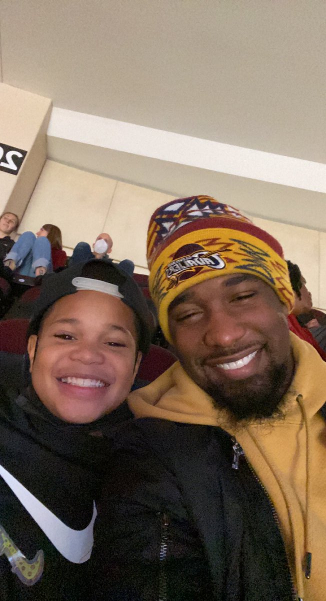 Good time with my boy! <a href="/cavs/">Cleveland Cavaliers</a> #letemknow