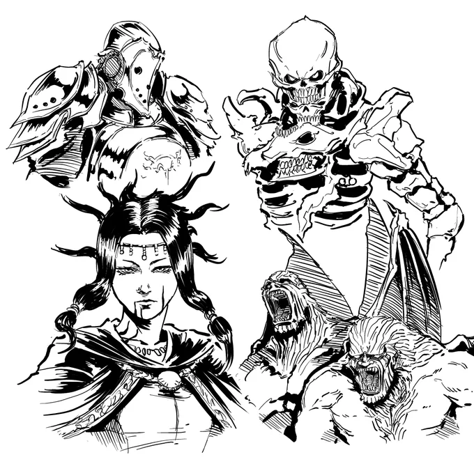 demon's souls, my beloved, is trending
have some sketches 