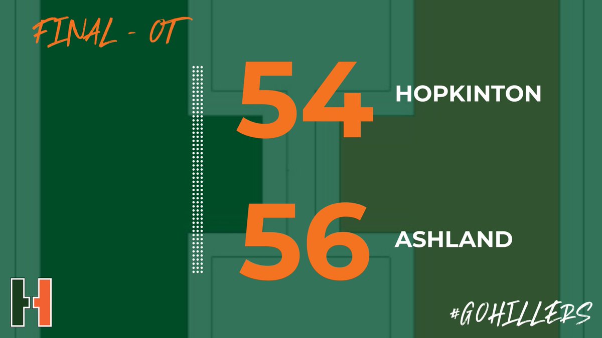 Girls Basketball drops a thriller in OT at Ashland tonight in their first game of the season. Kiki Fossbender led the way with 32 points for the Hillers #gohillers