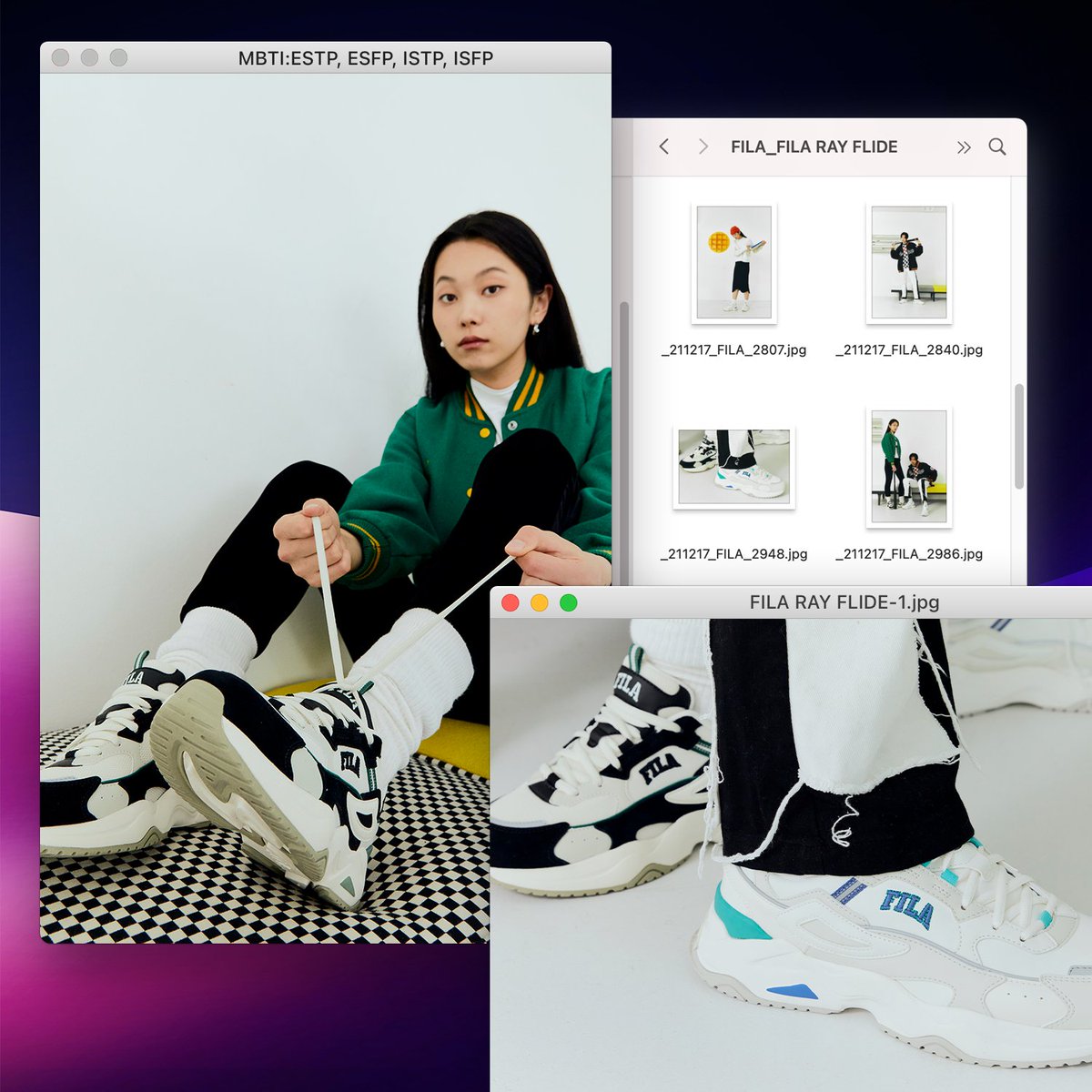 fila_korea's tweet photo. RAYFLIDE STYLING 02
경험 중시/즉흥적 #MBTI #SP

#모험 #ESTP #에너제틱 #ESFP
#판단력 #ISTP #호기심 #ISFP 를 위한 스타일링

스포티한 컬러 패치로
액티비티 룩에도 강한 존재감⚡

📍https://t.co/IbgbPKGmzm

#휠라 #FILA #레이플라이드 #RAYFLIDE 
#운동화 #스니커즈 #캐주얼  #데일리 #아웃핏 https://t.co/AdTcDzj4O9