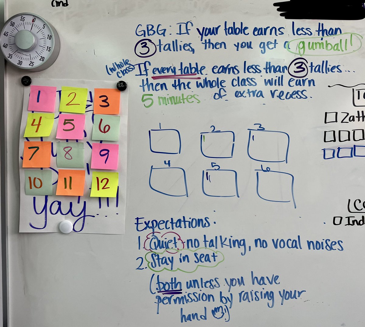 classroomaba's tweet photo. My students begged for the #GoodBehaviorGame today. I didn’t have anything set up or ready, but I threw it on the board and they were so excited! They even explained the expected behaviors to me. If you are wondering if you should play the #GBG in your classroom… https://t.co/irPb417gUX