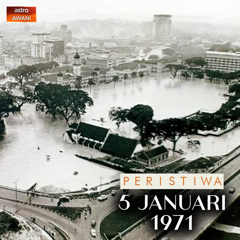 501Awani's tweet photo. #PeristiwaHariIni : Hari ini 51 tahun yang lalu, darurat banjir diisytiharkan di seluruh Malaysia. 

Ini satu bebenang. https://t.co/BAmMuObGsq