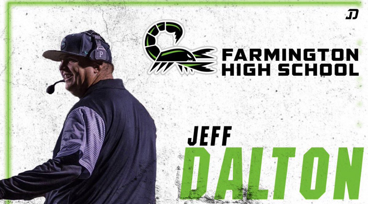 NMHSCA's tweet photo. Let’s talk 🏈! Tempo Offense, Jeff Dalton, Farmington HS. We hope we can get him out of Track & Field meetings. #jeffrocks #allstar coach https://t.co/SZ841hDYq1