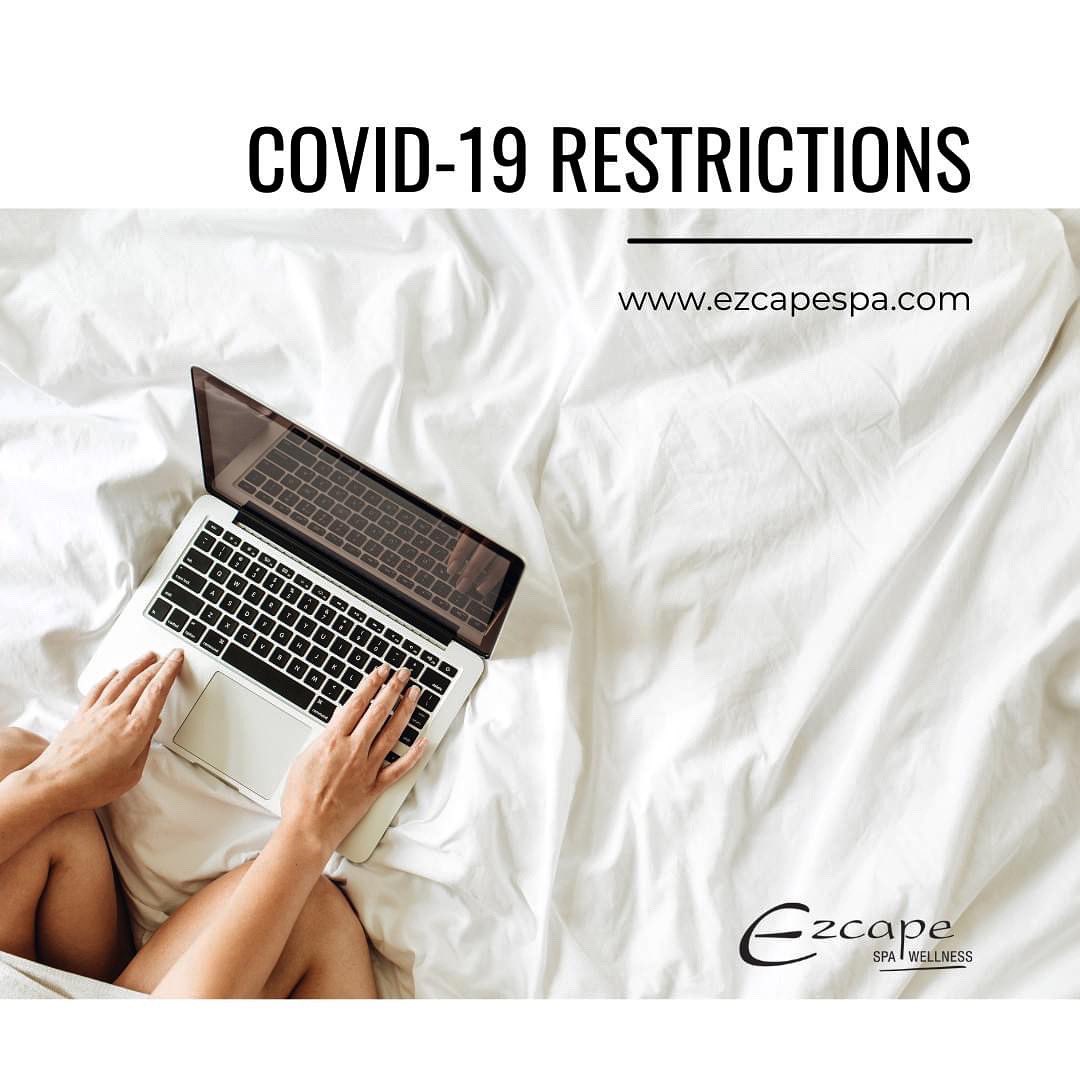 EzcapeSpa's tweet photo. Ezcape Spa &amp; Wellness, with the province of Ontario, will be re-entering COVID-19 restrictions as of Wednesday January 5th, 2022. 😢 Please note any service requiring the removal of a mask is currently unavailable. 😷
•
•
•
#ottawa #ontario #COVID19 #supportlocal #shoplocal https://t.co/LzVyMeyYYc