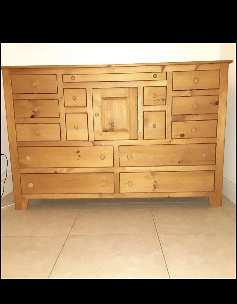CBailey7's tweet photo. Does anyone have this dresser? Are you the same person who can’t have their food touching on the plate? So.many.drawers. https://t.co/Px3ZvnUX1l