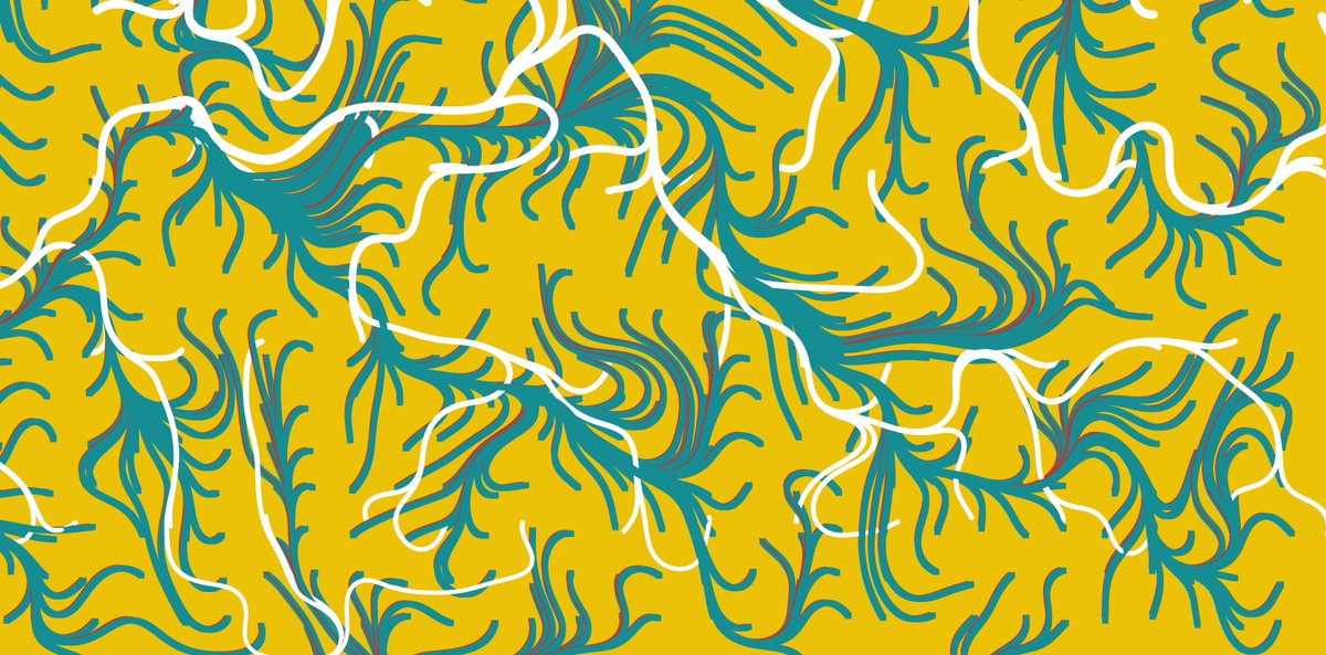 _blackkarat's tweet photo. Day 4 of #genuary2022 - playing with flow fields. Getting #adinkra vibes with this one.
#genuary#generativeart#processing#textiledesign https://t.co/RqDKXqTZzH