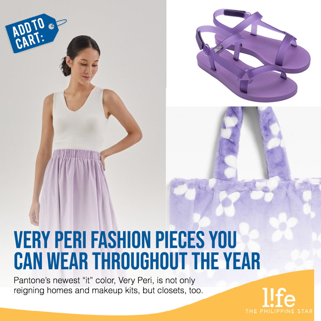 philstarlife's tweet image. New year, new color, and new stuff to celebrate life! 💜 Shop some Very Peri fashion pieces we found online here: bit.ly/31roKLr

#VeryPeri #Pantone2022