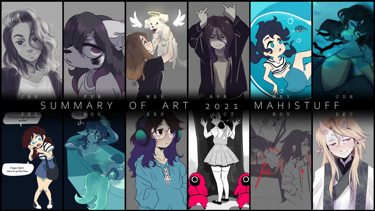 MahiStuff's tweet photo. Tough year #artsummary2021 #summaryofart2021  #summaryofart https://t.co/9pyb4urlyO