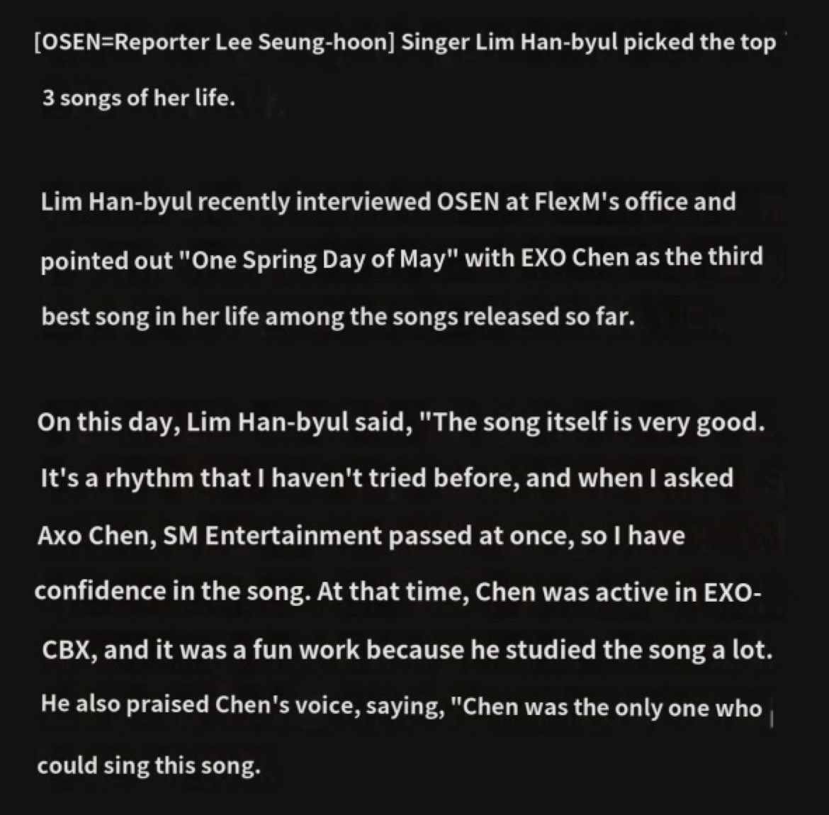 chenniepii's tweet photo. hanbyul mentioned Jongdae in his recent news interview🥺🥺 

https://t.co/AHhlxDSacK https://t.co/pFbAqCQI9j
