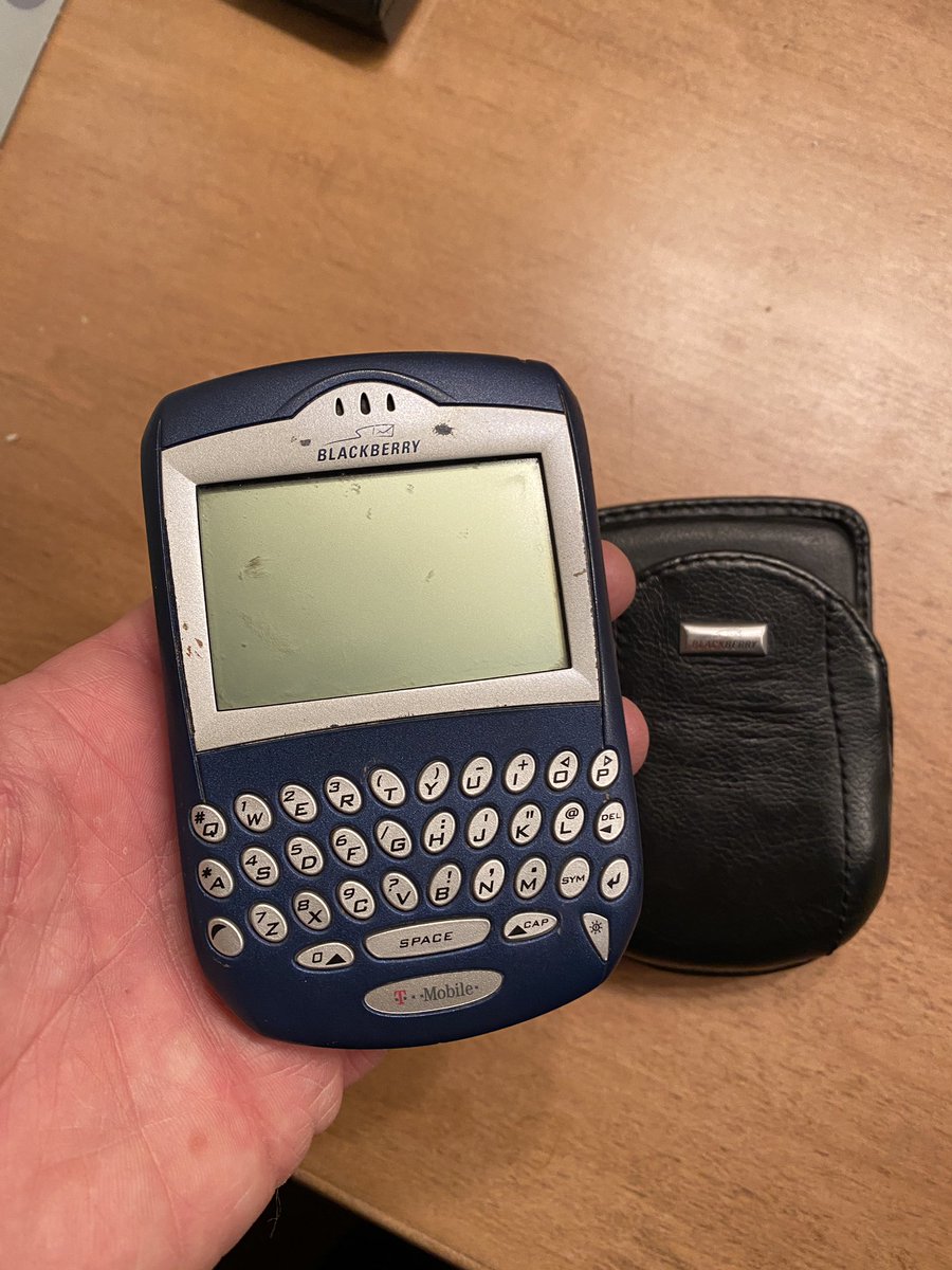 I found my 1st <a href="/BlackBerry/">BlackBerry</a> today - I'll never forget my buddies <a href="/reedomn/">Reed C</a> , <a href="/jmftag/">Jim Freytag</a> and I sending each other an email, FROM OUR CAR, we couldn't believe are own eyes!  Crazy to think about and for so many reasons.