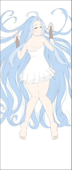 ルリア抱き枕の続き!
ナルメアの公式クソエロ抱き枕を参考に描きました。 