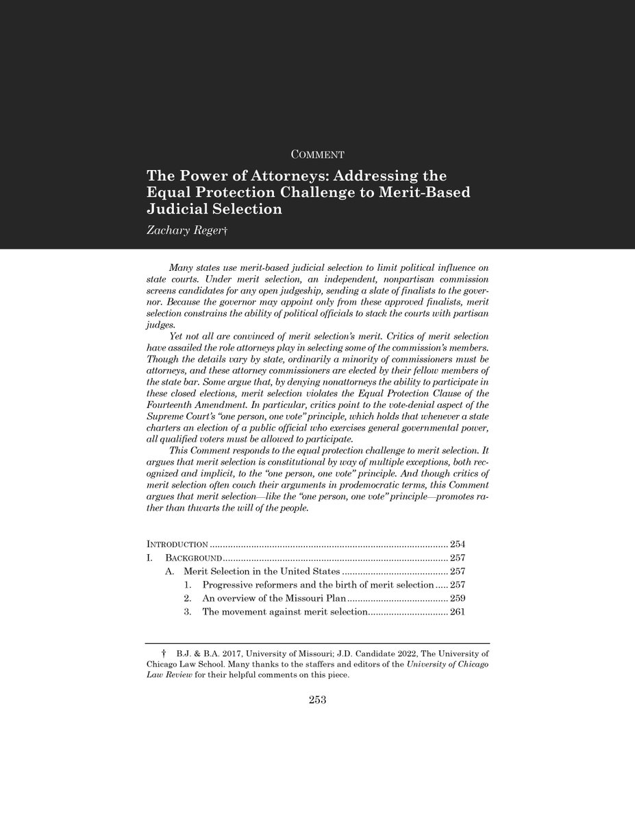 ZacharyReger's tweet photo. I'm happy to share that my Comment is now available in the latest issue of the University of Chicago Law Review (@UChiLRev)!

PDF available here: https://t.co/SFWtJVTMu8

Below, a quick thread on what my Comment is about. (1/10) https://t.co/PB9sVb5bjo