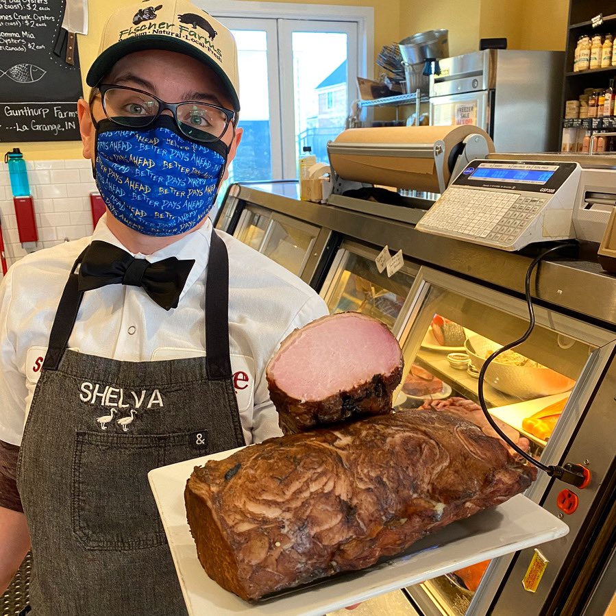 GoosetheMarket's tweet image. No #MuffalettaWednesday this week as no focaccia since @AmeliasBread taking some well-deserved time off 💛 BUT…#PrepSecret Shelva made #CanadianBacon — slicing to order starting 10am Wednesday!