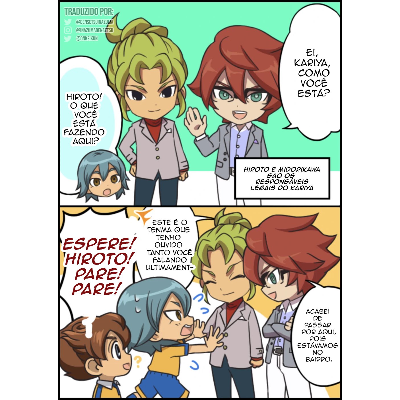 Alguns dos personagens de Inazuma Eleven Go parte 1 