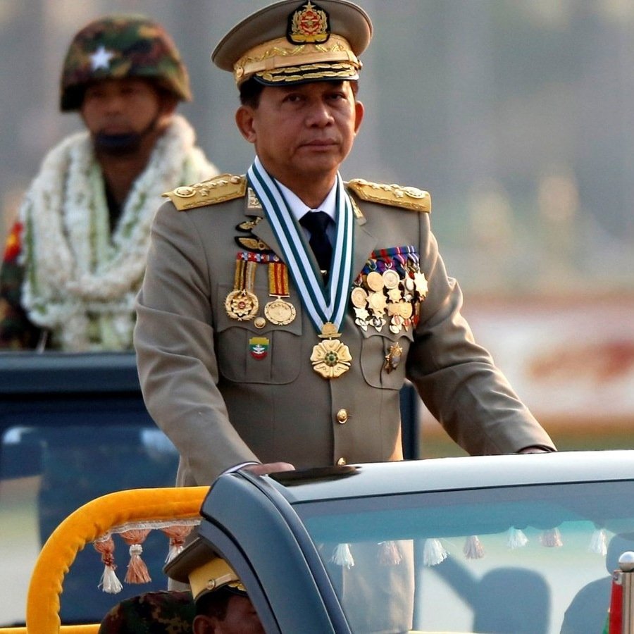 kyawS235's tweet photo. 1/2 Hun Sen will arrive in Myanmar on Jan7 for talks with dictator Min Aung Hlaing. Attempts to hold such a meeting between the leader of the murderous terrorist regime also violate the Five Point Consensus reached between ASEAN &amp; Min Aung Hlaing. Let @ASEAN know #StayHomeHunSen https://t.co/tmDyJBbDgk