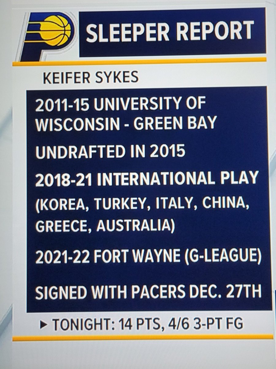 . <a href="/NBATV/">NBA TV</a> @IsiahThomas  <a href="/ksykesyb/">Keifer Sykes GōX Ⓜ️28</a> #ChiTown raised award winning documentary film <a href="/Chitownmovie/">Chi-Town the Movie</a> PG Marshall High School on Chicago’s #WestSide  keifersykesfree10foundation.org