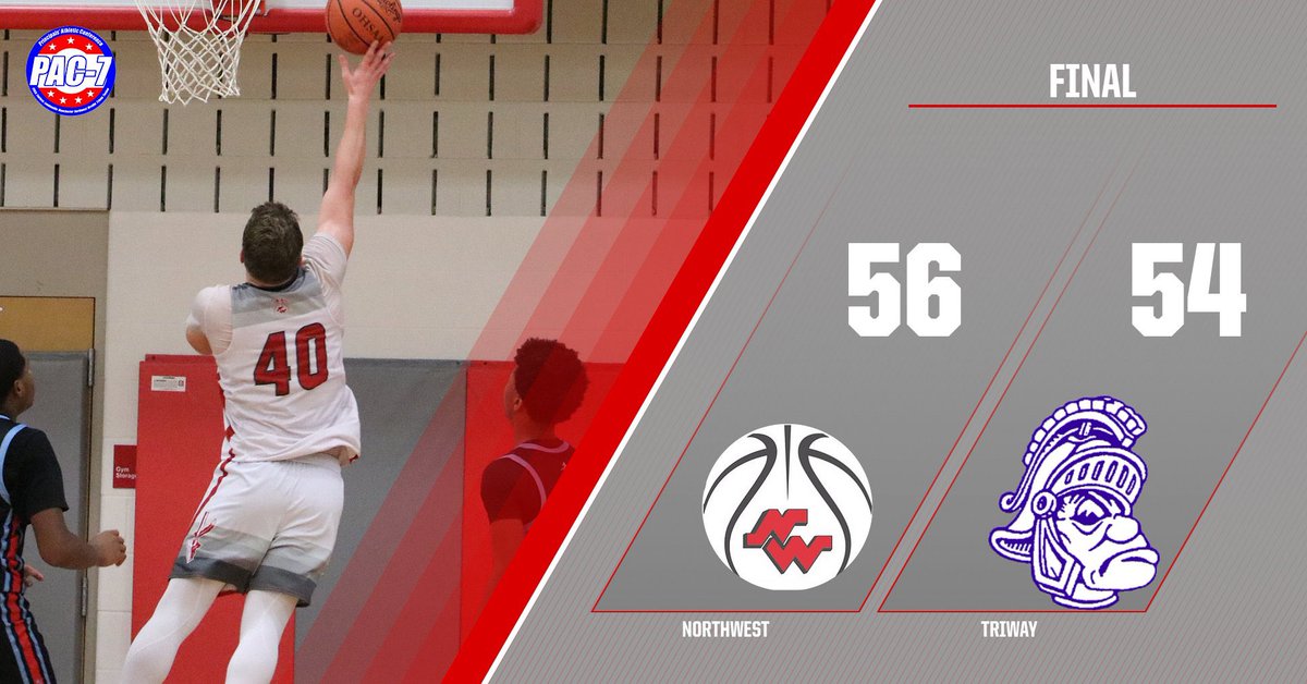 NWHSIndians's tweet image. Final Score: Boys Basketball won another exciting PAC matchup tonight over Triway! Alex Goddard tied the game with 4.3 seconds left to force overtime, &amp;amp; then also added the game winning basket. He finished with 22 points. Ian Ziegler added 14 points🏀 #RollTribe @NWBBK @NW_Nation
