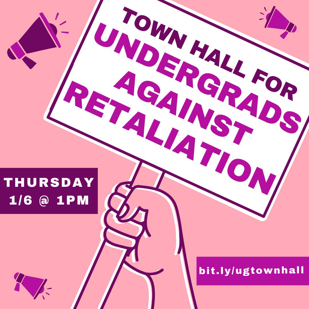 SW_Columbia's tweet photo. Dear Undergraduates,
Your graduate instructors are at a serious threat of getting replaced and their classes canceled. This will affect them and you. We urge you to attend the Townhall on Thursday at 1PM.
https://t.co/AerEwoTxNL

#CUonStrike https://t.co/tJEmjsl9rr
