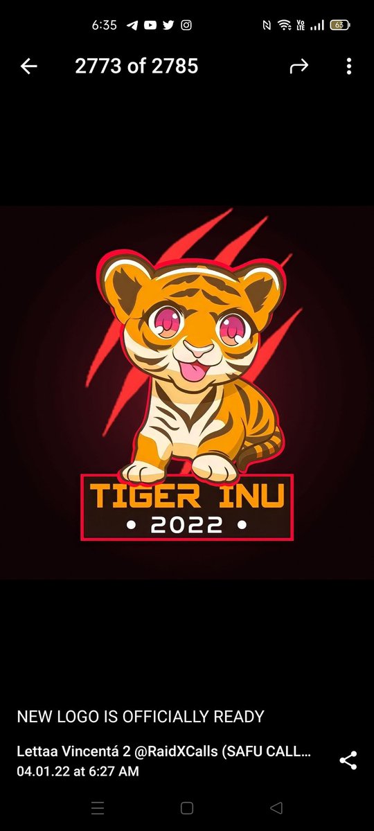 ChickHamo's tweet photo. @Cryptic_Maestro #tigerinu
Let's gooooo https://t.co/sZuozEpfEf