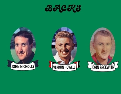 Kicktokickpod's tweet photo. We have attempted, yet again, to make a best team from the years we covered in 2021, seasons 55-69 . Always a challenge.
The full back line is John Beckwith, Verdun Howell and resting ruckman John Nicholls.
#kicktokickpodcast #somanylegends #alwayscontroversial #nodaicosagain https://t.co/uUP379F85Q