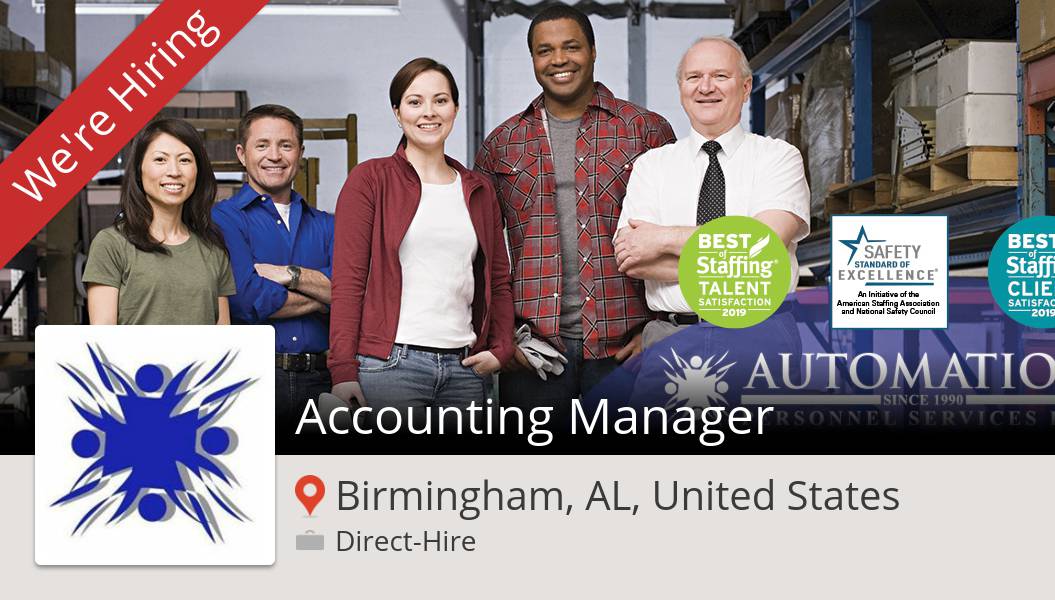 APSapply's tweet photo. Are you an #Accounting #Manager in #BirminghamALUnitedStates? #AutomationPersonnelServices is waiting for you! #job https://t.co/TFdS5chZK5 #job #hiring https://t.co/AijKHj77m1