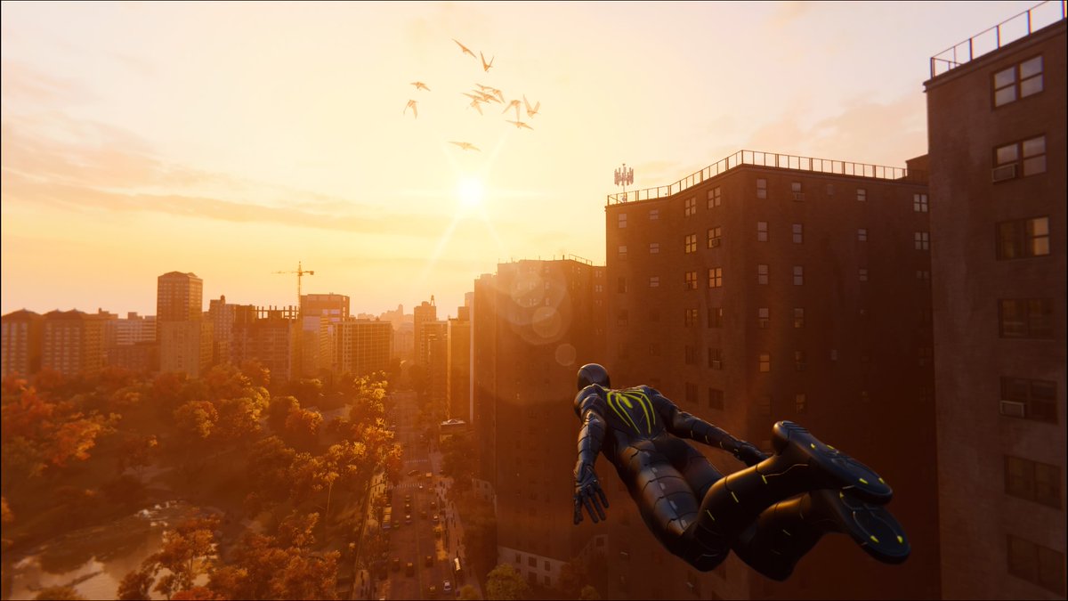 luizpadilha's tweet photo. Sunset. Marvel's Spider-man #PS4share https://t.co/Y55rpArHe9