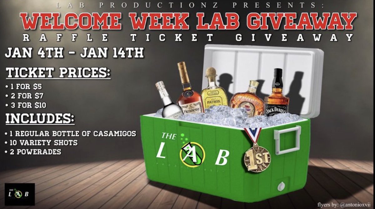 JaydaMcFaddenn's tweet image. #SHSUWELCOMEWEEK 🧡💙
@labproductionz1 got you covered👩🏾‍🔬

JAN 4TH- JAN 14TH

TICKET PRICES:
1-$5
2-$7
3-$10

Winner will be decided and announced JAN 13TH.

Dm the page or hit up your favorite member to enter🥂