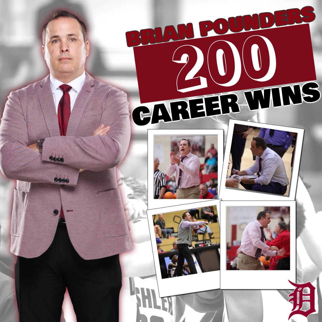 HoopsDeshler's tweet photo. Congratulations to @CoachPounders on his 200th career victory as a head coach with tonight’s win over Rogers! https://t.co/PEREFZWtfb