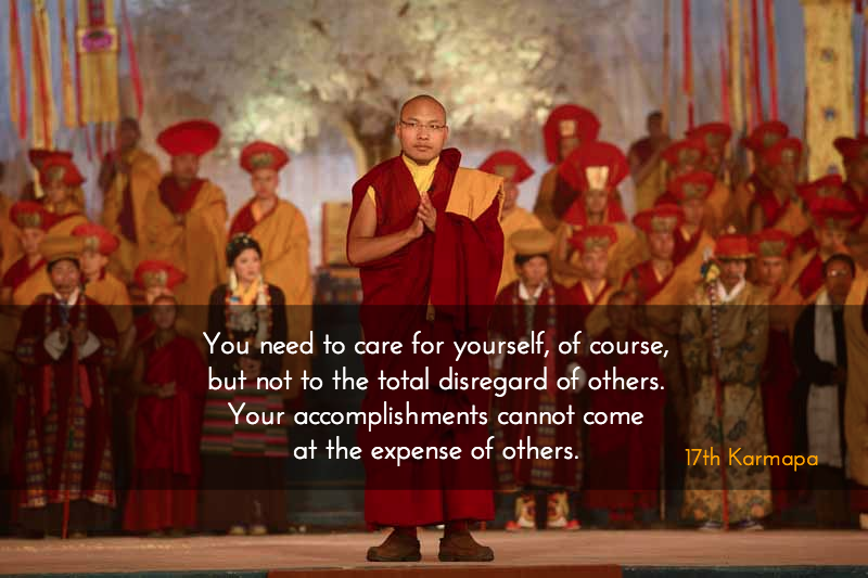 Caring for Ourselves and Others ~ 17th Karmapa justdharma.com/s/61ldp