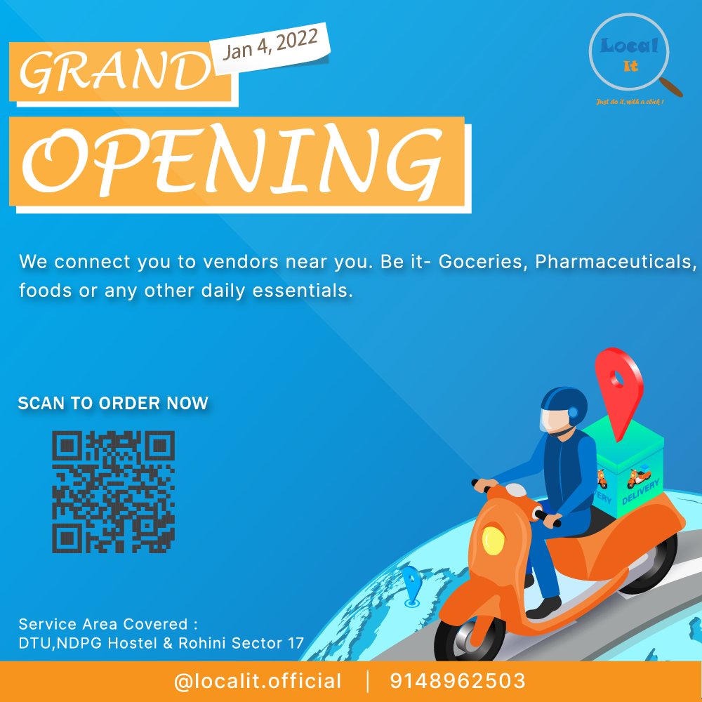giridipankar_'s tweet photo. Here we come!
Order Now if you are from DTU or around.
#LocalIt #localbusinesses
#beginning https://t.co/VHLFgr6JA9