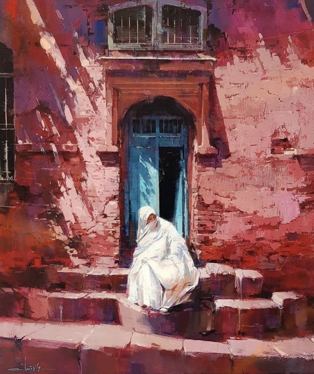 art_expat's tweet photo. Love the contrast in this painting by Cristobal Leon https://t.co/o9lSReqGYF