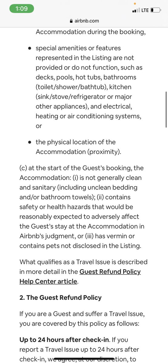 Jen_McCain's tweet photo. @AirbnbHelp @Airbnb This is @Airbnb policy that they are not honoring. When I arrived there was a ton of damage including the stove being shattered. 
The place was not clean- that’s why we were moved to a second location. Given the covid clean standards, that should be enough on its own https://t.co/IJPf6BbQs1